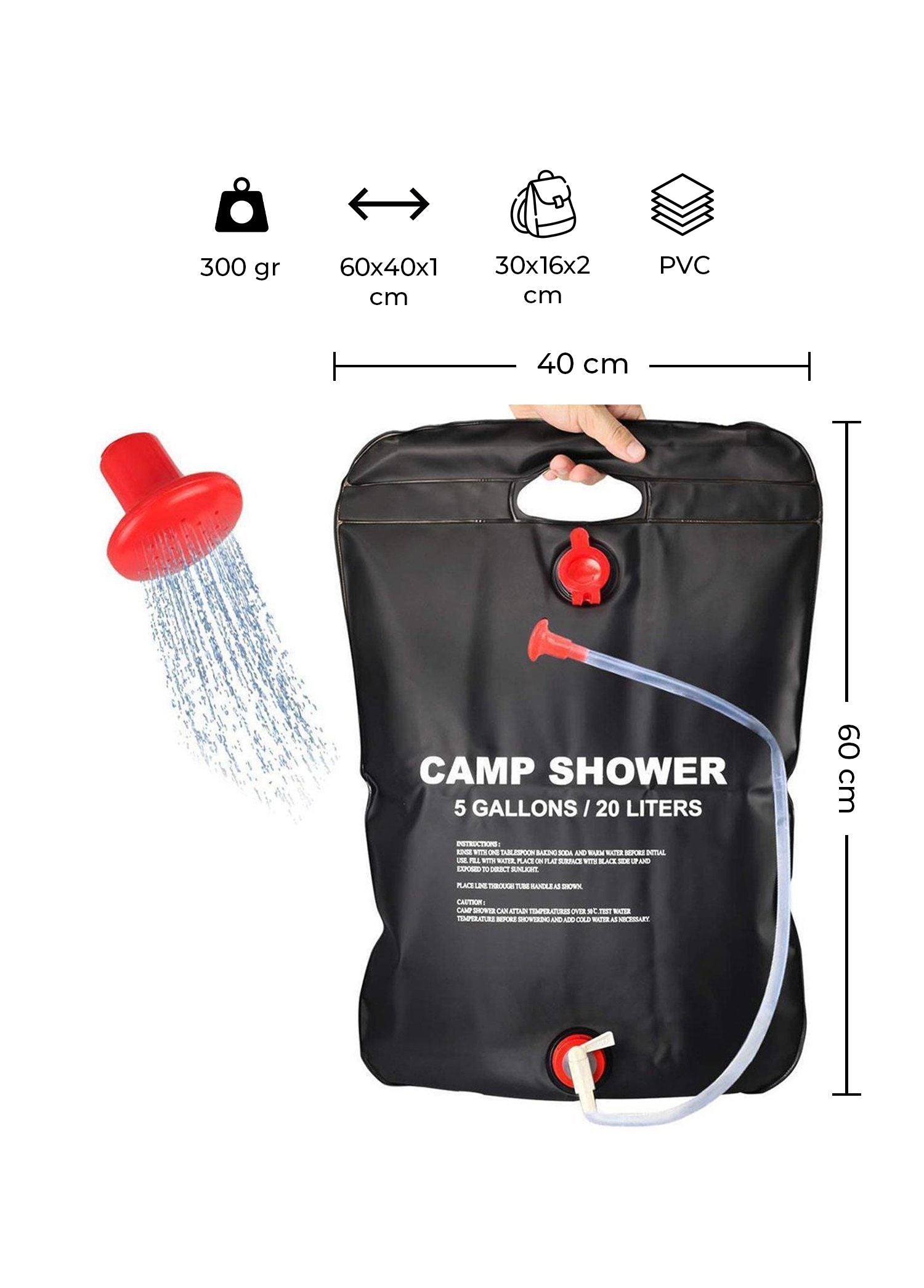 Urban Badger Camp Shower, Durable Camping Gear, Camping Accessories, Outdoor Sports