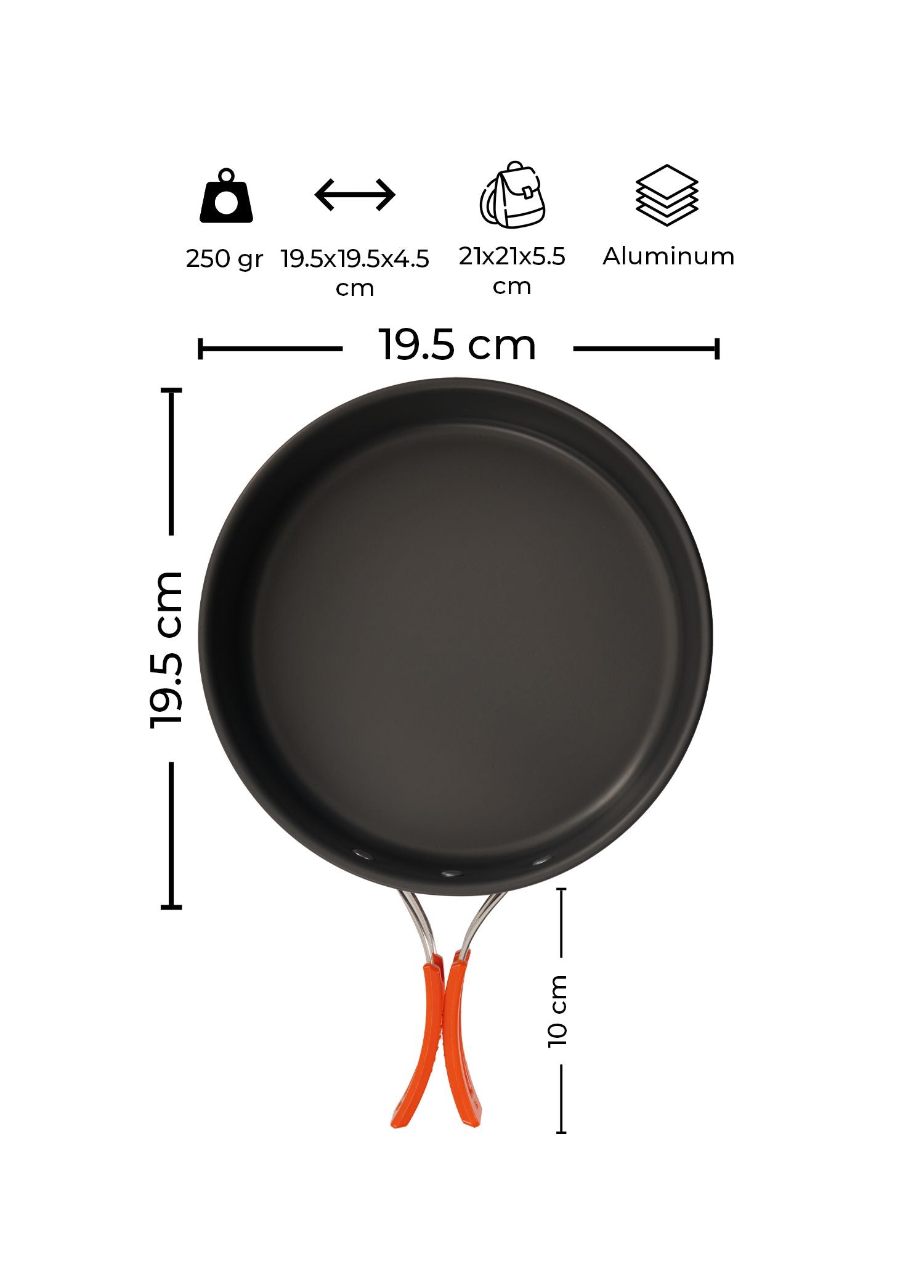 Urban Badger Sigr Camping Pan, Durable Camping Gear, Camping Accessories, Outdoor Sports