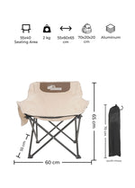 Urban Badger Nidavel Canvas Collapsible Chair, Durable Camping Gear, Camping Accessories, Outdoor Sports