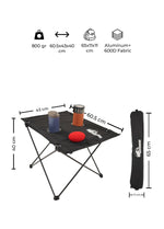 Urban Badger Embla Fabric Collapsible Table, Durable Camping Gear, Camping Accessories, Outdoor Sports