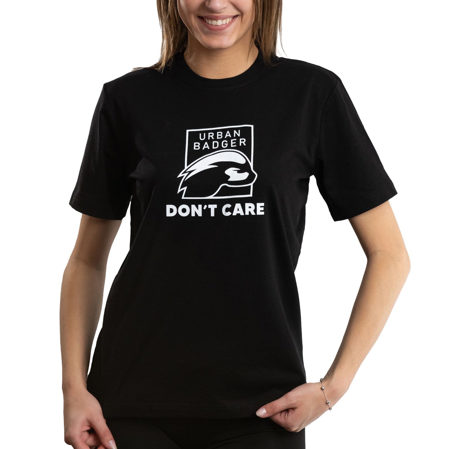 Urban Badger Don’t Care T-Shirt Black