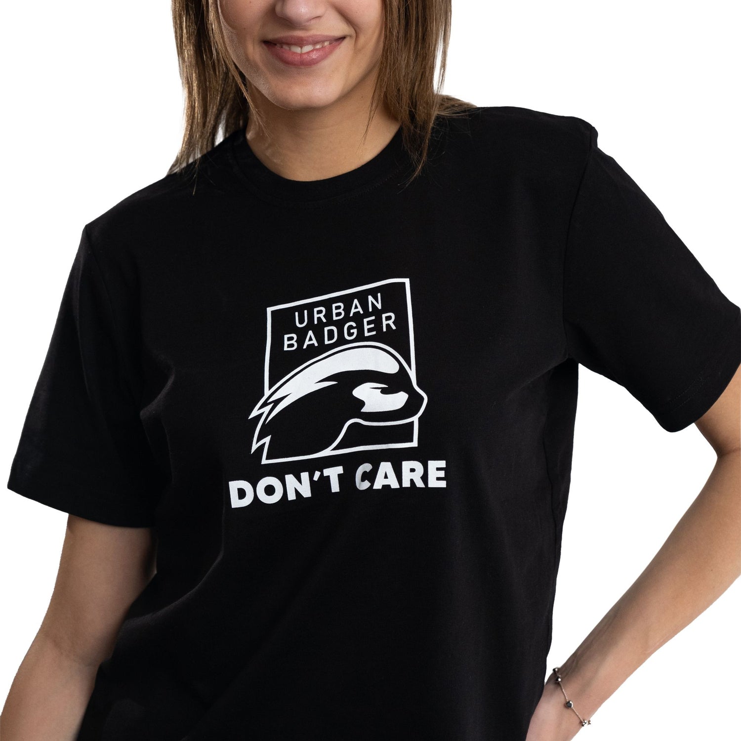 Urban Badger Don’t Care T-Shirt Black