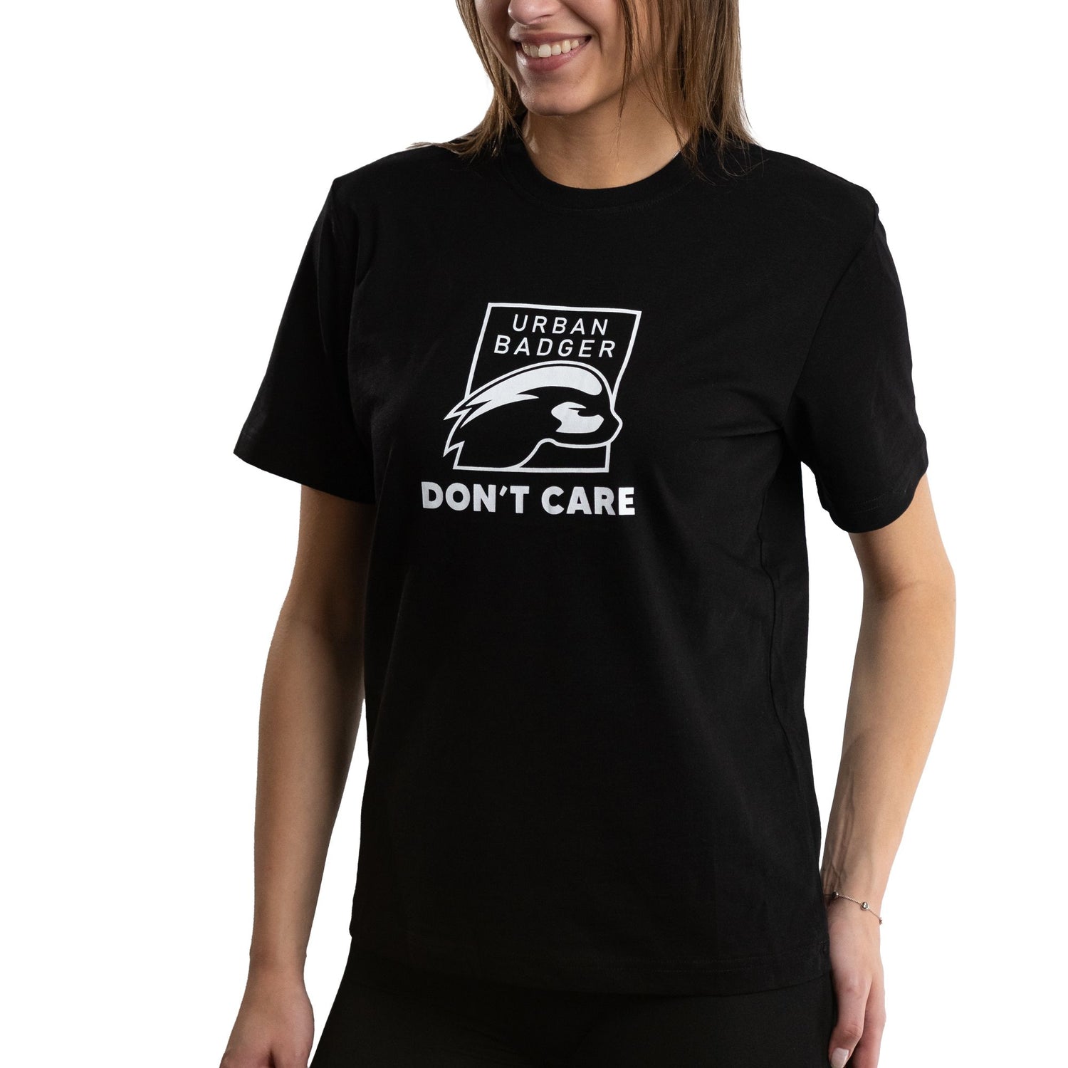 Urban Badger Don’t Care T-Shirt Black